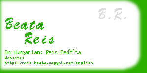 beata reis business card